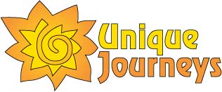 Unique Journeys sun logo